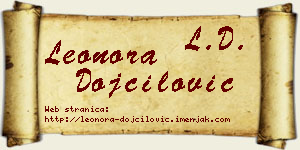 Leonora Dojčilović vizit kartica
